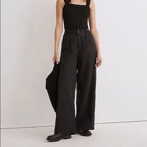 Madewell Harlow Wide Leg Pants - Black - Size 4